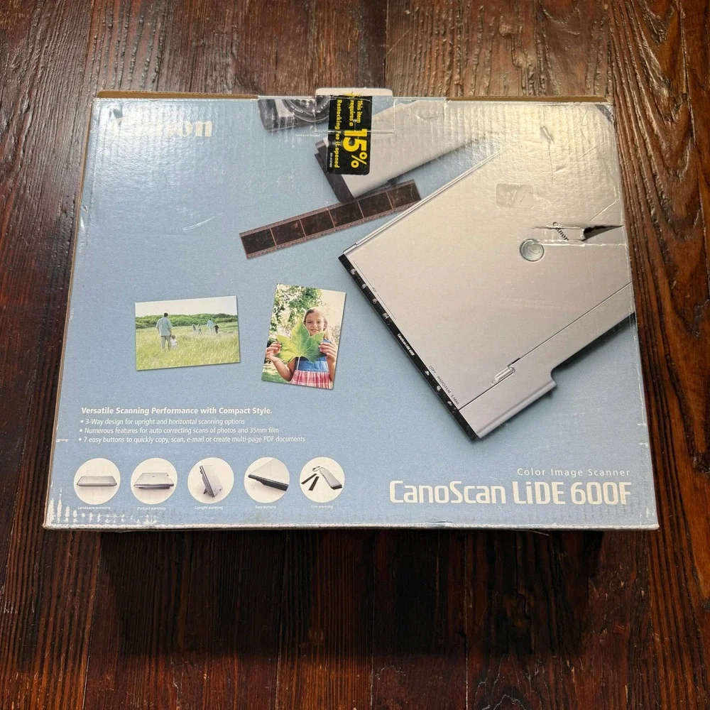 Canon CanoScan LiDE 600F Color Image Scanner Silver 4800x9600 dpi USB Powered